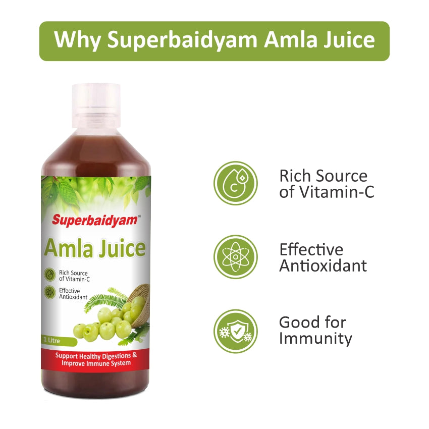 Amla Juice 1 L I Enriched Vitamin C I Natural Immunity Booster