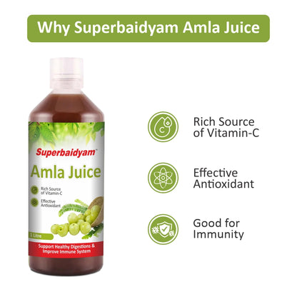 Amla Juice 1 L I Enriched Vitamin C I Natural Immunity Booster