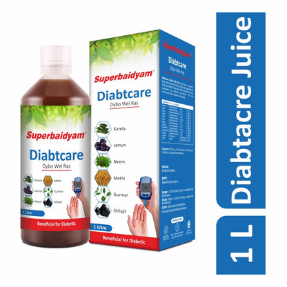 Diabtcare Juice 1 L I Neem Karela jamun with 10 More Herbs I Beneficial For Diabetic