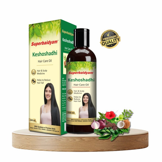 Keshoshadhi Hair Care Oil 200 ml I With Goodness of Onion, Coconut, Bhringraj, Jatamansi & Curry Leaves etc I Helps to Reduce Hair Fall I